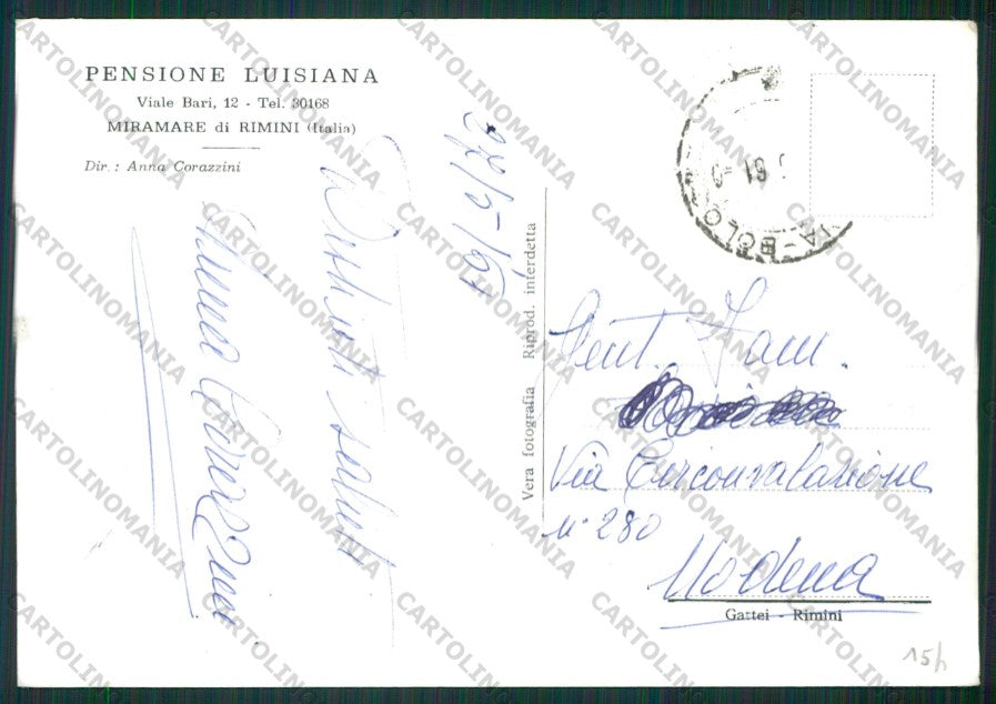 Rimini Miramare di Foto FG cartolina KB1391 – retro