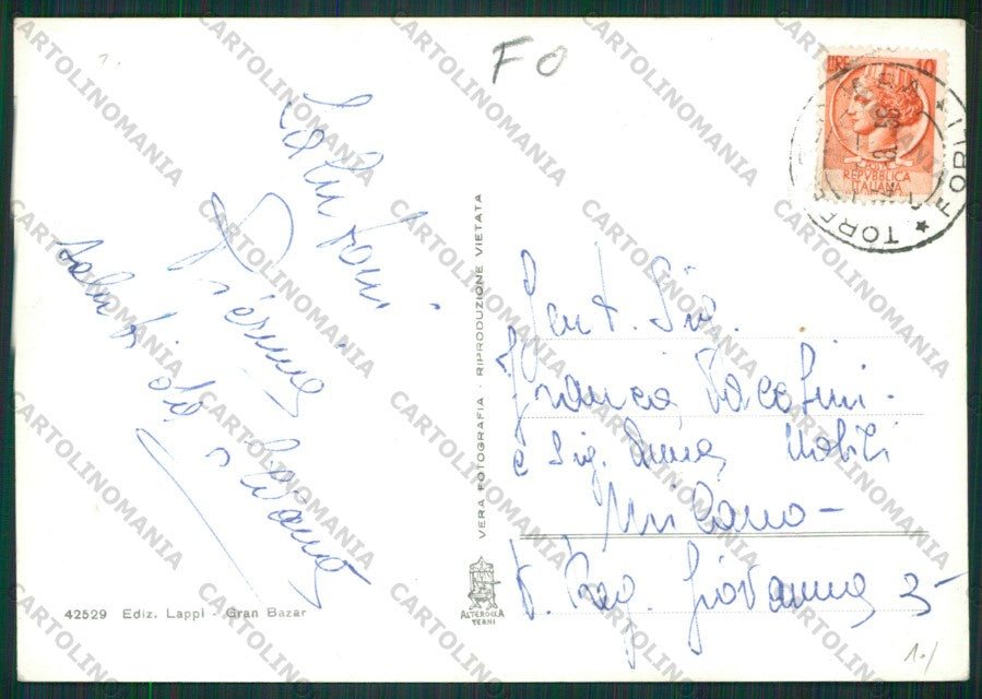Rimini Torre Pedrera Foto FG cartolina KB1407 – retro