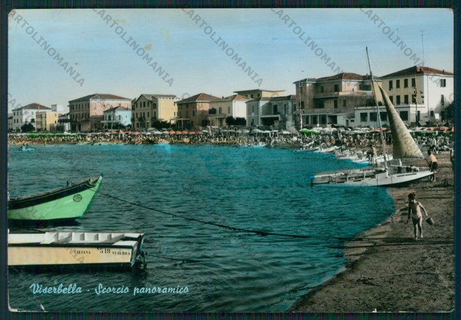 Rimini Viserbella PIEGHINE Foto FG cartolina KB1418 – fronte