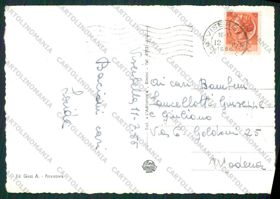 Rimini Viserbella Saluti da Cane Pastore Tedesco Foto FG cartolina KB1425 – retro