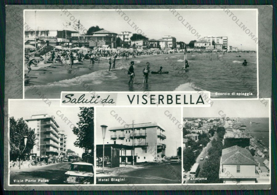 Rimini Viserbella Saluti da Foto FG cartolina KB1426 – fronte