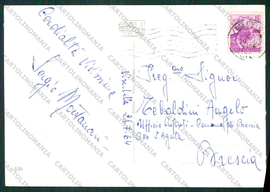 Rimini Viserbella Saluti da Foto FG cartolina KB1426 – retro