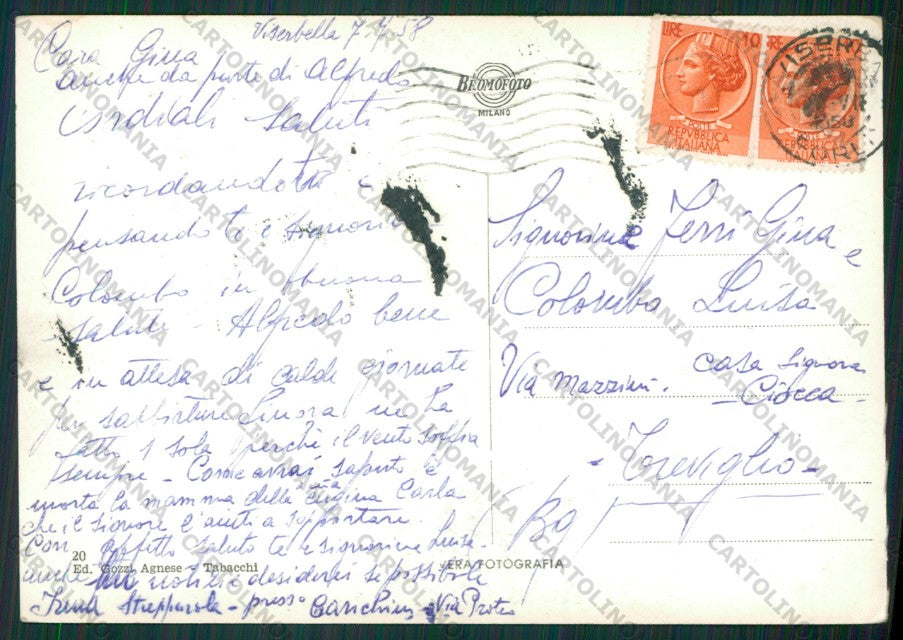 Rimini Viserbella Saluti da Foto FG cartolina KB1427 – retro