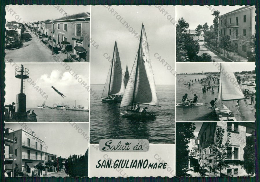 Rimini San Giuliano Mare Saluti da Foto FG cartolina KB1432 – fronte