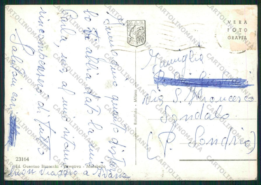 Rimini Marebello di Saluti da PIEGHE Foto FG cartolina KB1435 – retro