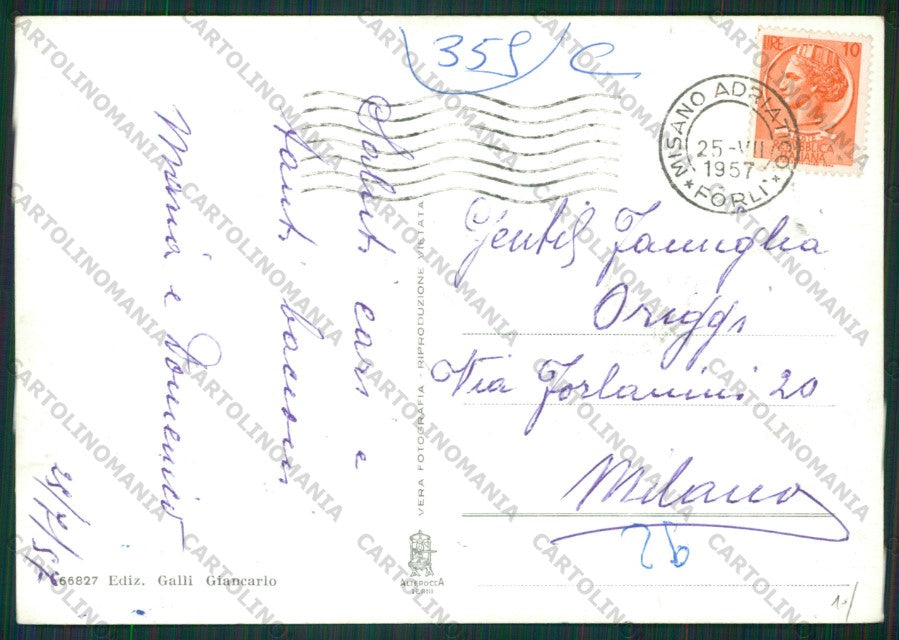 Rimini Misano Adriatico Foto FG cartolina KB1443 – retro