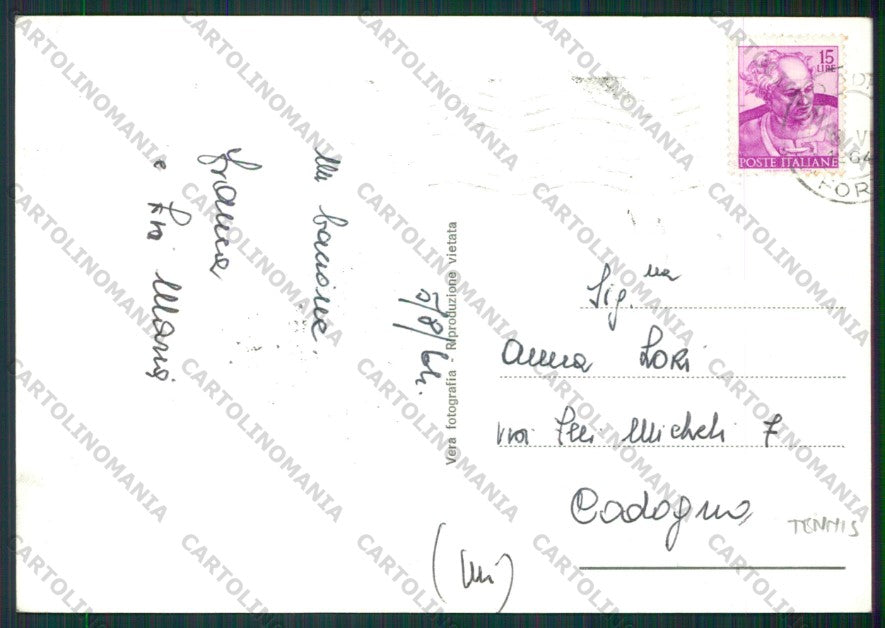 Rimini Misano Adriatico Tennis Foto FG cartolina KB1445 – retro
