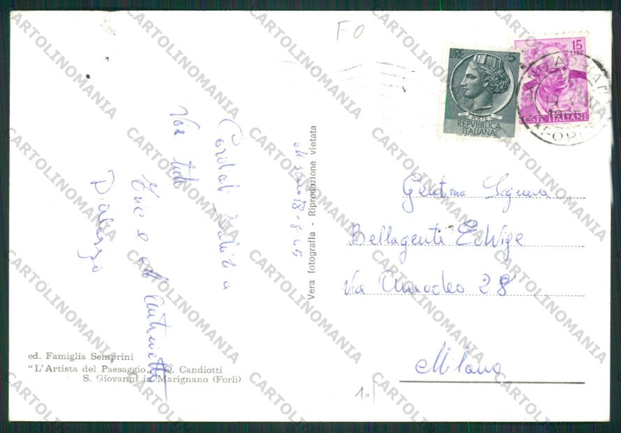 Rimini Misano Adriatico Foto FG cartolina KB1448 – retro
