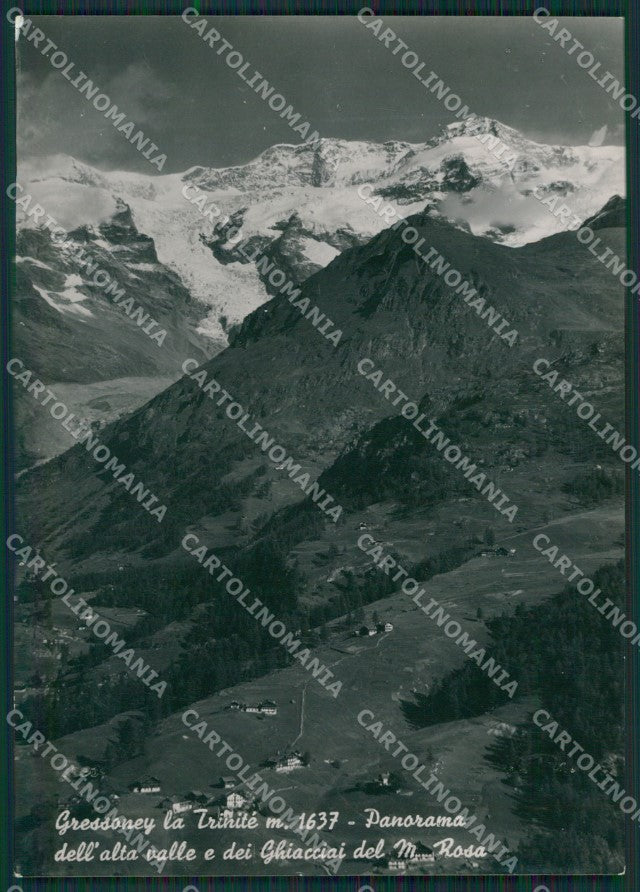 Aosta Gressoney la Trinitè Monte Rosa Foto FG cartolina KB1452 – fronte