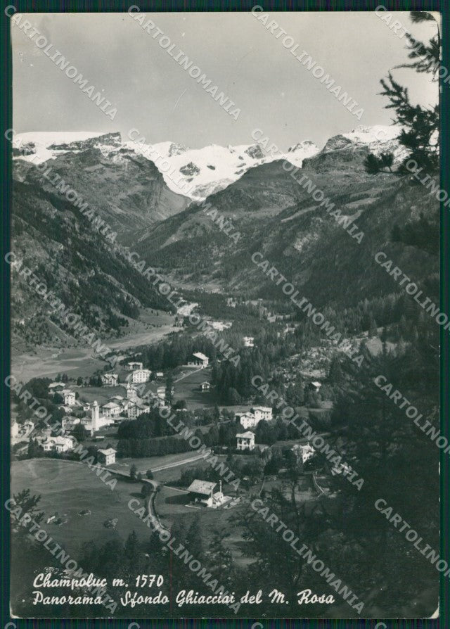 Aosta Ayas Champoluc Monte Rosa PIEGHINA Foto FG cartolina KB1453 – fronte