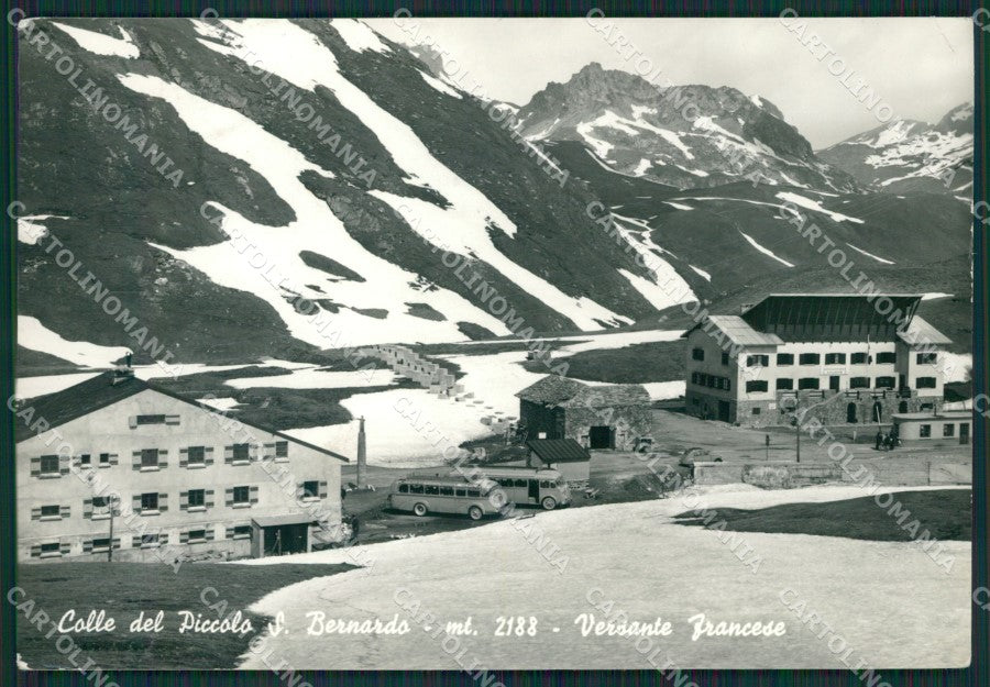 Aosta La Thuile Piccolo San Bernardo Corriere PIEGA Foto FG cartolina KB1454 – fronte