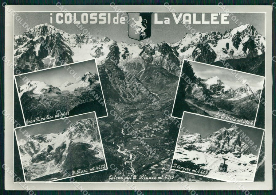 Aosta Catena Monte Bianco Foto FG cartolina KB1457 – fronte