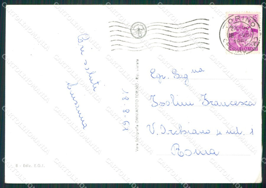 Aosta Catena Monte Bianco Foto FG cartolina KB1457 – retro