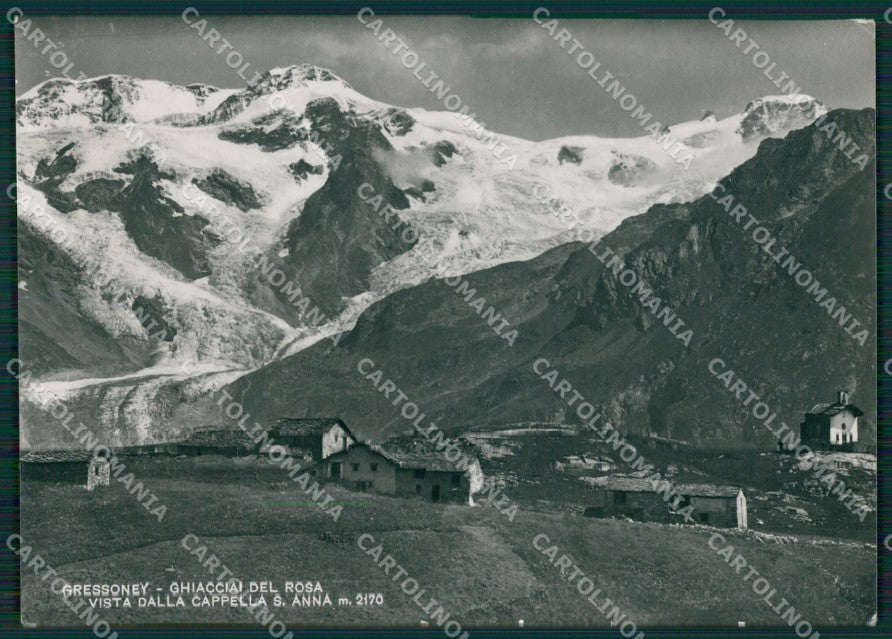 Aosta Gressoney Ghiacciai del Rosa PIEGHINA Foto FG cartolina KB1462 – fronte