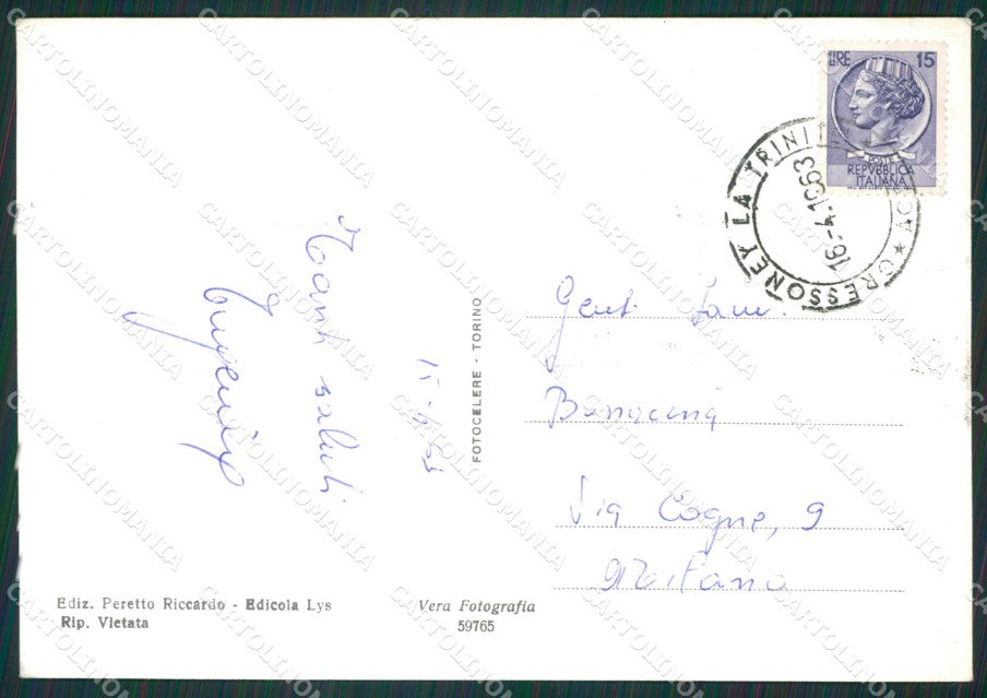 Aosta Gabiet Monte Rosa Liskamm Foto FG cartolina KB1465 – retro