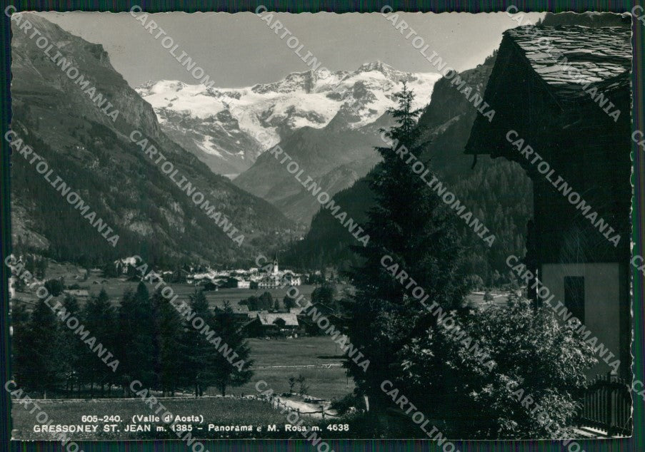 Aosta Gressoney Saint Jean Monte Rosa Foto FG cartolina KB1466 – fronte