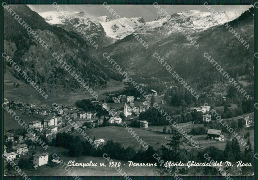 Aosta Ayas Champoluc Monte Rosa PIEGHINA Foto FG cartolina KB1469 – fronte