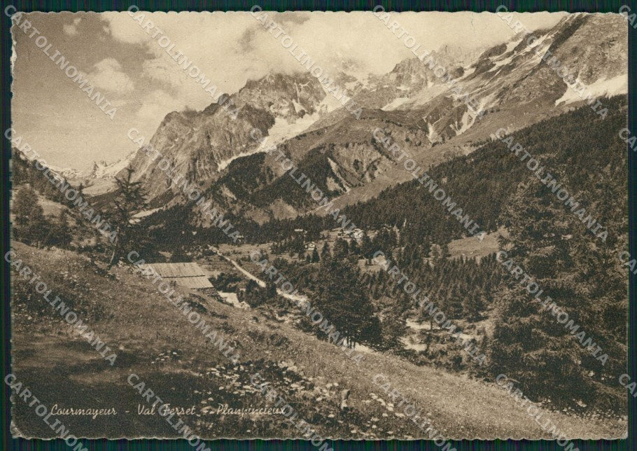 Aosta Courmayeur Val Ferret PIEGA FG cartolina KB1475 – fronte