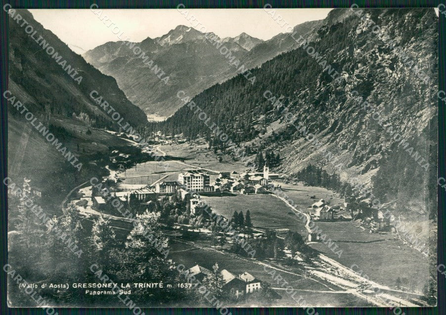 Aosta Gressoney la Trinitè ABRASA Foto FG cartolina KB1476 – fronte