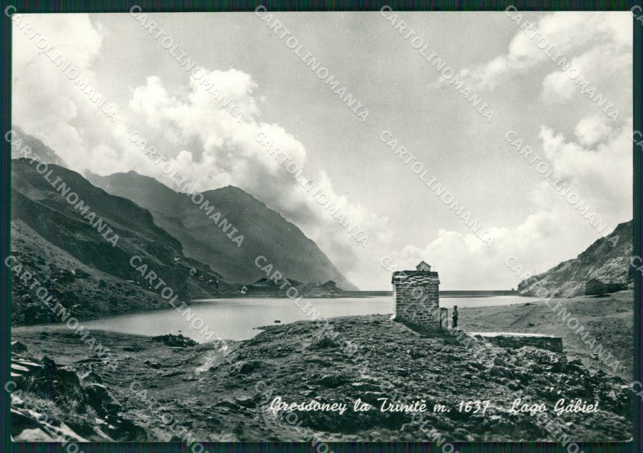 Aosta Gressoney la Trinitè Lago Gabiet Foto FG cartolina KB1478 – fronte