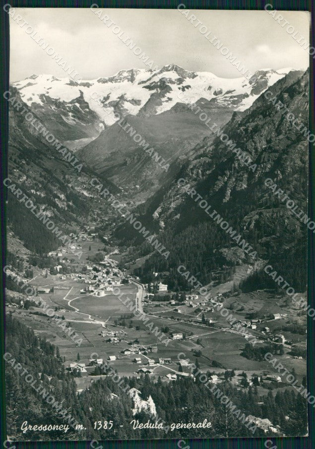 Aosta Gressoney PIEGHINE Foto FG cartolina KB1485 – fronte