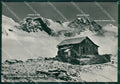 Aosta Gressoney Capanna Quintino Sella Felik Nevicata Foto FG cartolina KB1505 – fronte