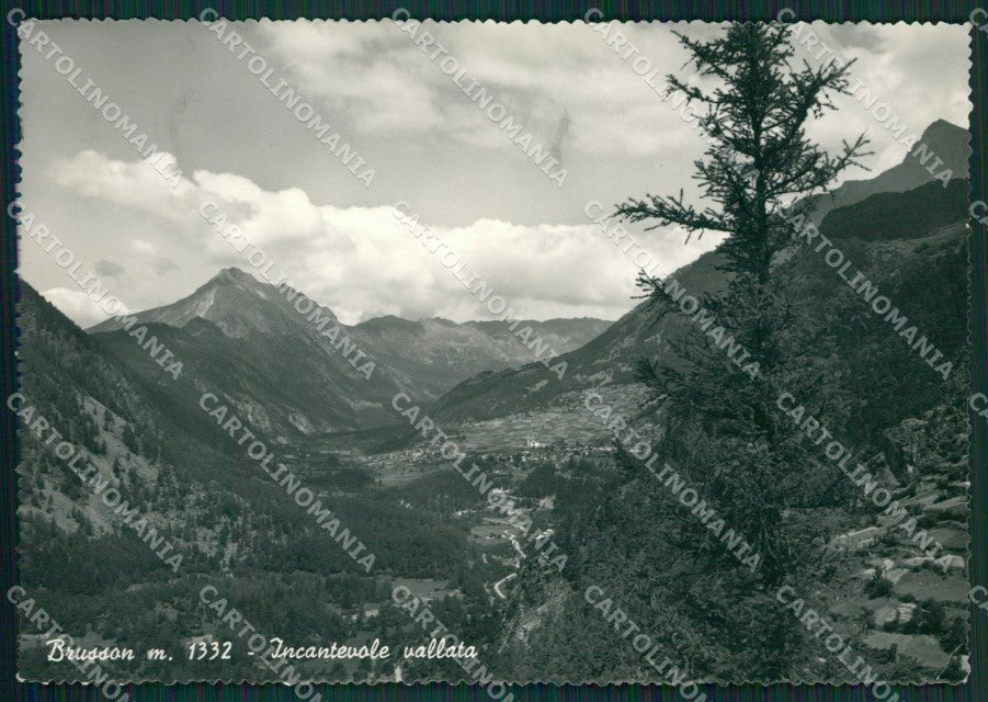Aosta Brusson PIEGHINA Foto FG cartolina KB1507 – fronte