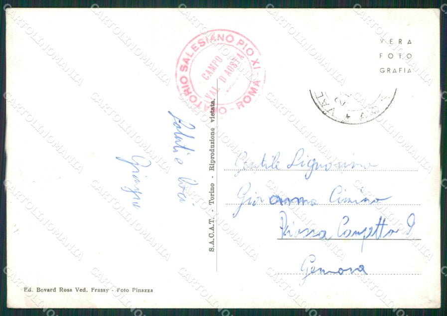 Aosta Valgrisenche MACCHIE Foto FG cartolina KB1516 – retro