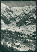 Aosta Gressoney Saint Jean Nevicata Foto FG cartolina KB1519 – fronte