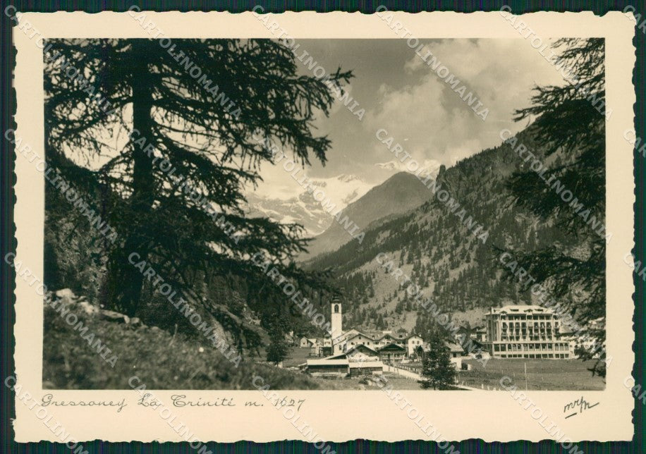 Aosta Gressoney la Trinitè Foto FG cartolina KB1543 – fronte