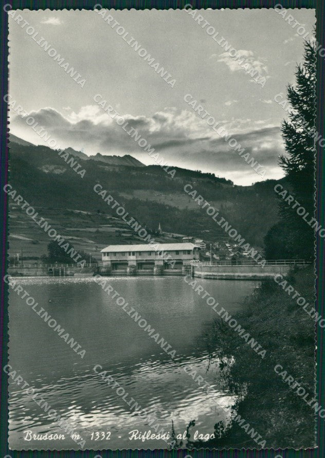 Aosta Brusson Lago PIEGHINA Foto FG cartolina KB1548 – fronte