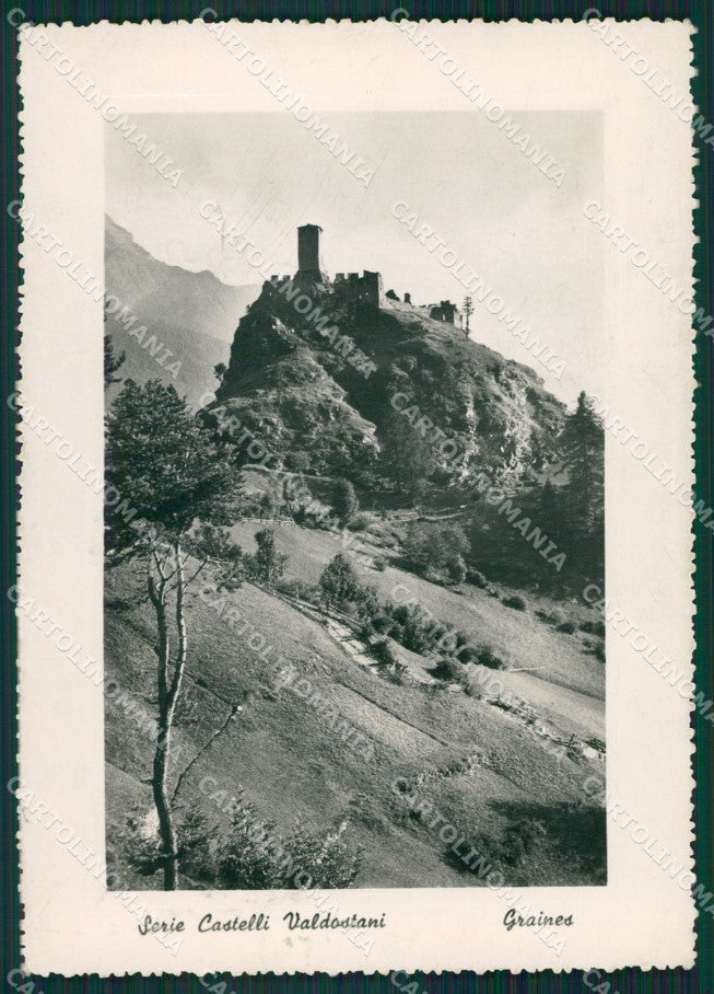 Aosta Ayas Graines Castello Foto FG cartolina KB1556 – fronte