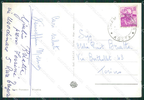 Aosta Champorcher Foto FG cartolina KB1565 – retro