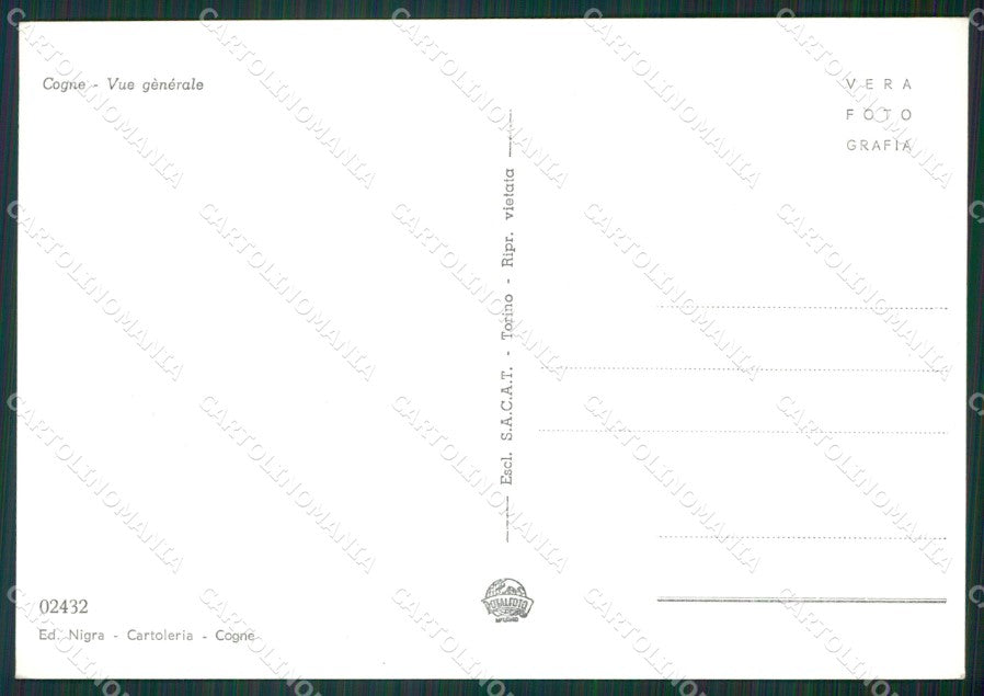 Aosta Cogne Foto FG cartolina KB1572 – retro