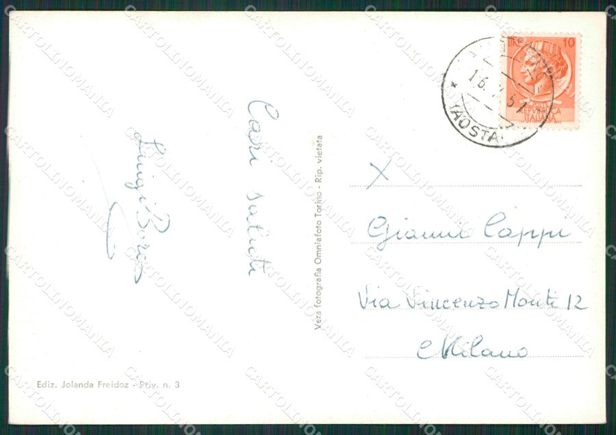 Aosta Saint Vincent Foto FG cartolina KB1585 – retro