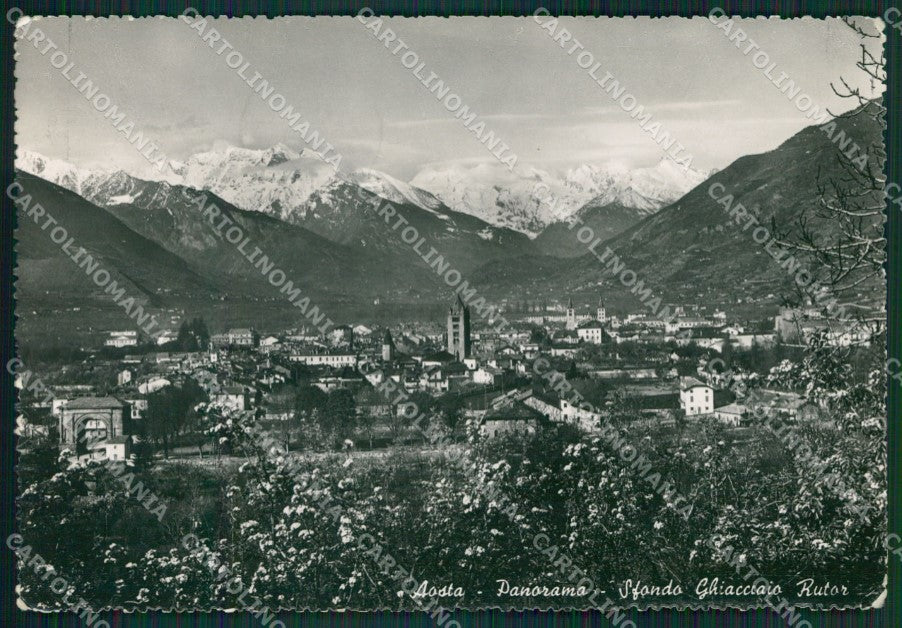 Aosta Città Ghiacciaio Rutor Foto FG cartolina KB1589 – fronte