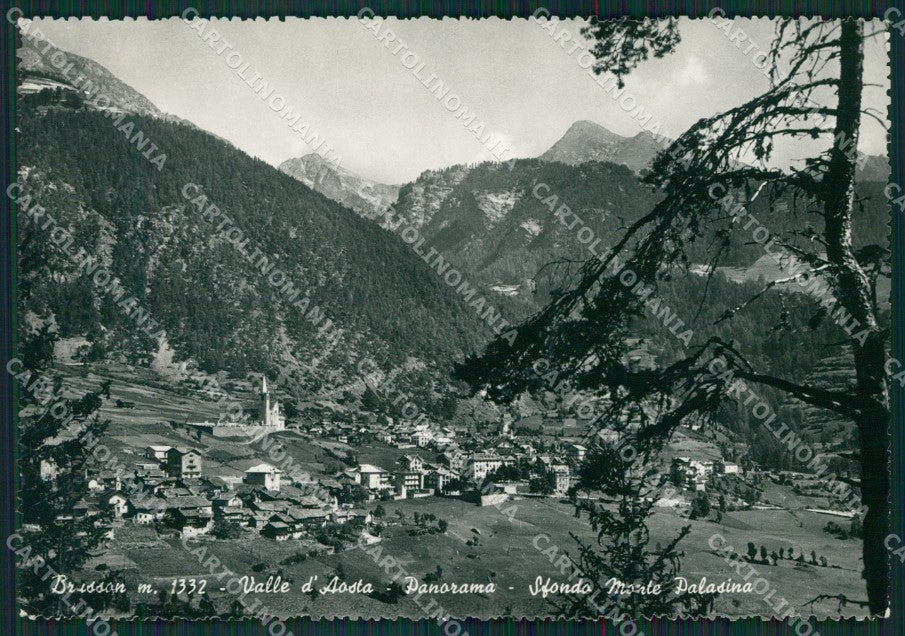 Aosta Brusson Monte Palasina Foto FG cartolina KB1597 – fronte