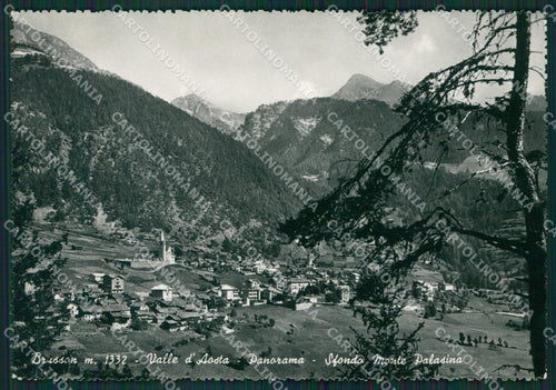 Aosta Brusson Monte Palasina Foto FG cartolina KB1597 – fronte