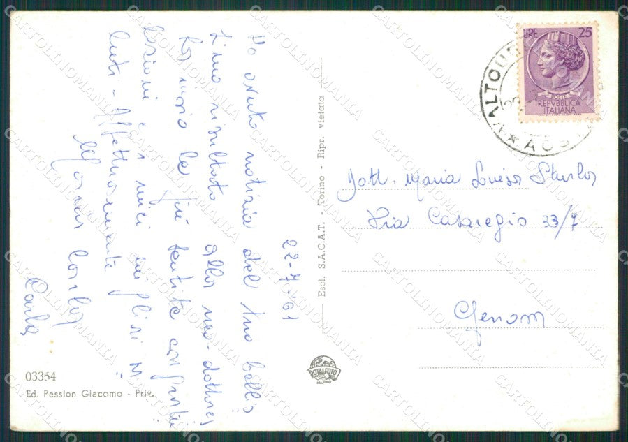 Aosta Valtournanche Foto FG cartolina KB1600 – retro