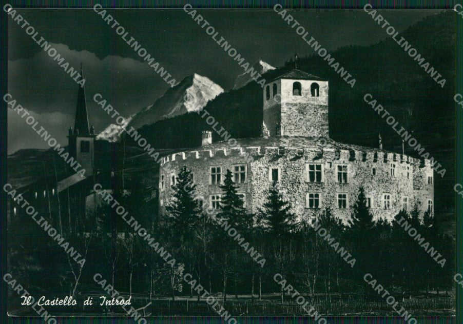 Aosta Introd Castello di Foto FG cartolina KB1602 – fronte