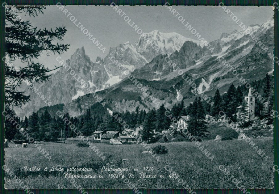 Aosta Courmayeur Monte Bianco PIEGHINE Foto FG cartolina KB1607 – fronte
