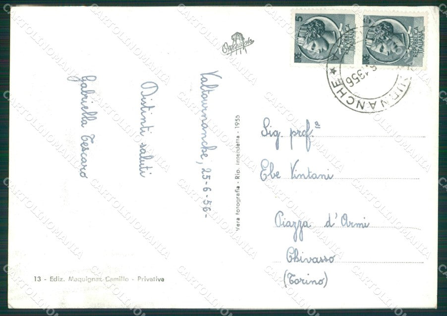 Aosta Valtournanche Foto FG cartolina KB1609 – retro