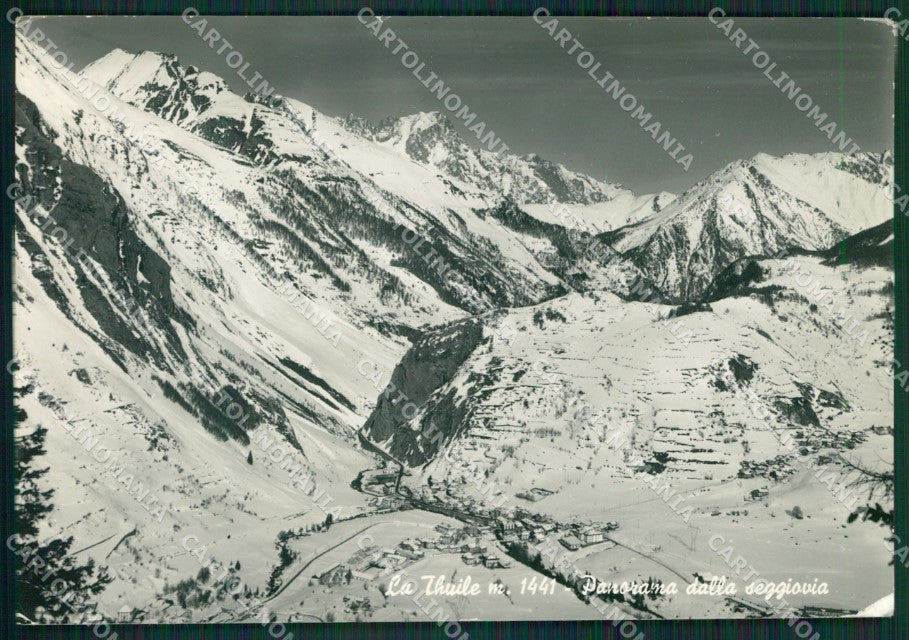 Aosta La Thuile Nevicata Foto FG cartolina KB1613 – fronte