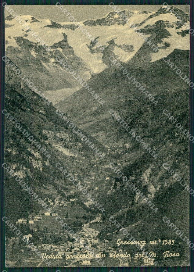 Aosta Gressoney Monte Rosa FG cartolina KB1631 – fronte
