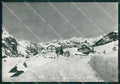 Aosta Gressoney la Trinitè Orsia Nevicata PIEGHINE Foto FG cartolina KB1635 – fronte