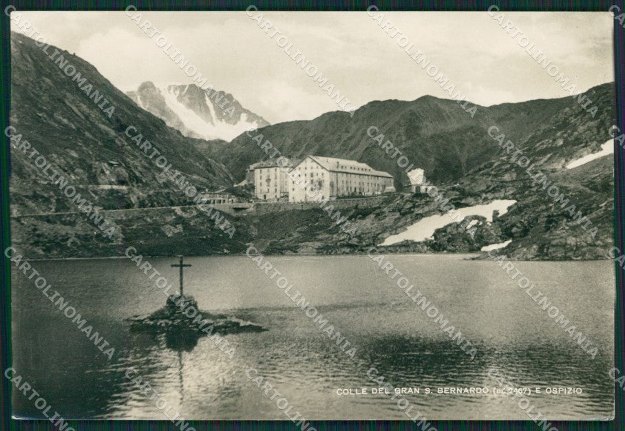 Aosta Colle del Gran San Bernardo Lago Ospizio Foto FG cartolina KB1646 – fronte