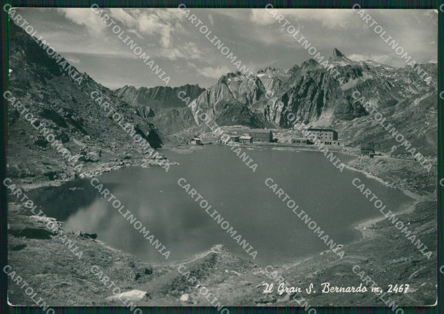 Aosta Gran San Bernardo lago STRAPPINO Foto FG cartolina KB1648 – fronte