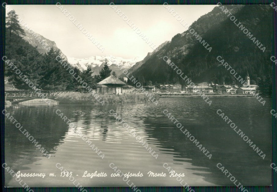 Aosta Gressoney Laghetto Monte Rosa Foto FG cartolina KB1658 – fronte