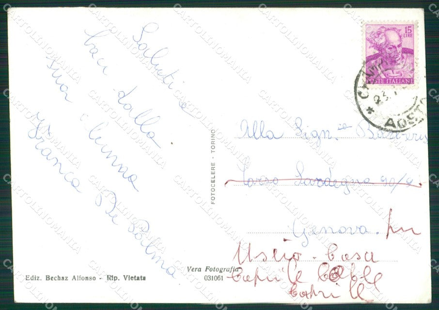 Aosta Ayas Monte Rosa Foto FG cartolina KB1661 – retro