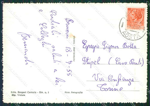 Aosta Brusson PIEGHINA Foto FG cartolina KB1666 – retro